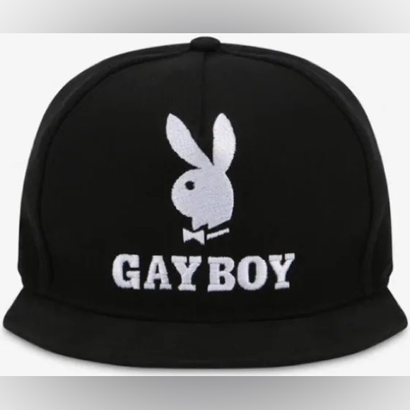 MOSCHINO GAY BOY - PLAYBOY BUNNY - RARE LIMITED EDITION PRIDE BASEBALL CAP HAT - Picture 1 of 5
